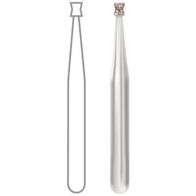 Midwest® Multi-Use Diamond Bur FG, #813/010, Medium Grit, Inverted Double Cone, 1.0 mm Diameter, 1.6 mm Length, Friction Grip, 5/Pkg thumbnail 5