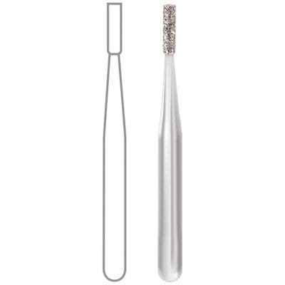 Midwest® Multi-Use Diamond Bur FG, Medium Grit, Flat End Cylinder, #558D, 1.2 mm Diameter, 4.0 mm Length, 5/Pkg thumbnail 6