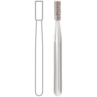 Midwest Multi-Use Diamond Bur FG, Medium Grit, Flat End Cylinder, 1.6 mm Diameter, 4.0 mm Length, 5/Pkg, #560D/835-016M thumbnail 6