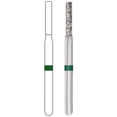 Midwest Multi-Use Diamond Bur 836-012C, Coarse Grit, Flat End Cylinder, Friction Grip, 1.2 mm Diameter, 6.0 mm Length, 5/Pk thumbnail 7