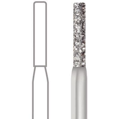 Midwest Multi-Use Diamond Bur 836-012C, Coarse Grit, Flat End Cylinder, Friction Grip, 1.2 mm Diameter, 6.0 mm Length, 5/Pk thumbnail 8