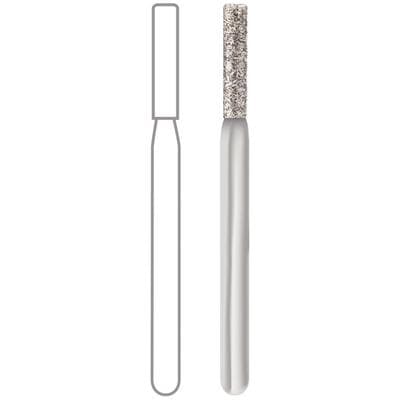 Midwest® Multi-Use Diamond Bur FG #836/014, Medium Grit, Cylinder Flat End, 1.4 mm Diameter, 6.0 mm Length, Friction Grip, 5/Pkg thumbnail 4