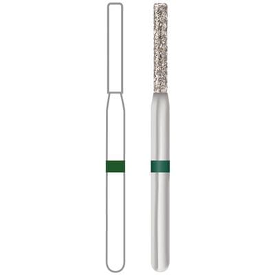 Midwest® Multi-Use Diamond Bur FG #837-012C, Coarse, Cylinder Flat End, 1.2 mm Diameter, 8.0 mm Length, 5/Pkg, 471089 thumbnail 8