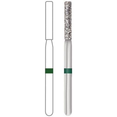 Midwest FG Diamond Bur #837-014C, Coarse Grit, Long Flat End Cylinder, Friction Grip, 1.4 mm Diameter, 8.0 mm Length, 5/Pk thumbnail 7