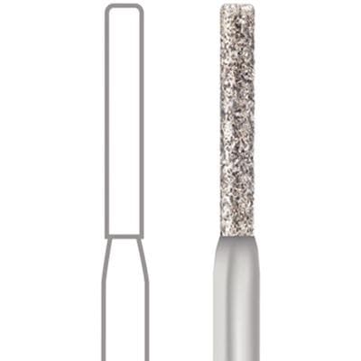 Midwest Multi-Use Diamond Bur FG #837-012M, Medium Grit, Long Cylinder Flat End, 1.2 mm Diameter, 8.0 mm Length, Friction Grip, 5/Pkg thumbnail 8