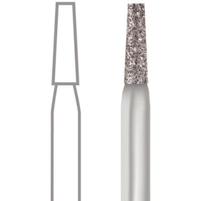 Midwest Multi-Use Diamond Bur FG #845/014M, Medium Grit, Flat End Taper, 1.4 mm Diameter, 4.0 mm Length, Friction Grip, 5/Pkg thumbnail 5
