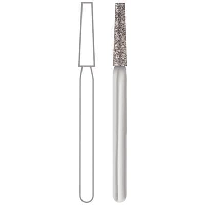 Midwest® #847/016 Medium Multi-Use Diamond Taper Flat End FG Bur, 1.6 mm Diameter, 8.0 mm Length, 5/Pkg thumbnail 5