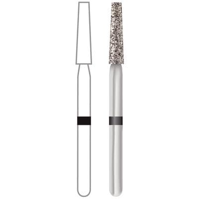 Midwest® Multi-Use Diamond Bur FG #847-018SC, Super Coarse, Taper Flat End, 1.8 mm Diameter, 8.0 mm Length, 5/Pkg, 471134 thumbnail 8