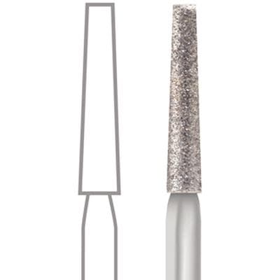 Midwest® #848/016 Fine Multi-Use Diamond Bur, Taper Flat End Long, Friction Grip, 1.6 mm Diameter, 10.0 mm Length, 5/Pkg thumbnail 5