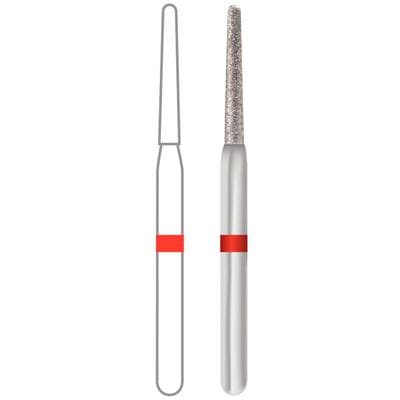 Midwest® Multi-Use Diamond Bur #850-012F, Fine Grit, Taper Round End Long, Friction Grip, 1.2 mm Diameter, 10.0 mm Length, 5/Pack (471166) thumbnail 5