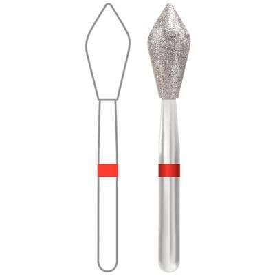Midwest® Multi-Use Diamond Bur FG, Fine Grit, Football Shape, #899-031F, 3.1 mm Diameter, 7.0 mm Length, 5/Pkg thumbnail 6