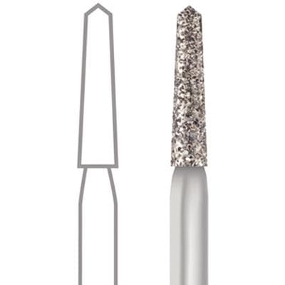 Midwest® Multi-Use Diamond Bur FG, Super Coarse, Taper Modified Bevel, #35006-018SC, 1.8 mm Diameter, 9.0 mm Length, 5/Pkg thumbnail 6