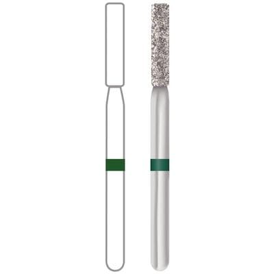 Midwest Multi-Use Diamond Bur 837KR-014C, Coarse Grit, Flat End Long Cylinder, Friction Grip, 5/Pk thumbnail 8