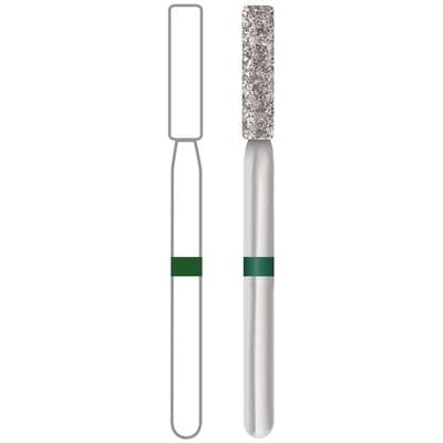 Midwest Multi-Use Diamond Bur #837KR-016C, Coarse Grit, Long Modified Flat End Cylinder, Friction Grip, 1.6 mm Diameter, 8.0 mm Length, 5/Pk thumbnail 7