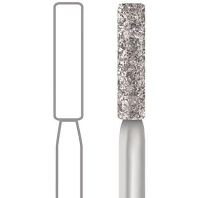 Midwest Multi-Use Diamond Bur #837KR-016C, Coarse Grit, Long Modified Flat End Cylinder, Friction Grip, 1.6 mm Diameter, 8.0 mm Length, 5/Pk thumbnail 8