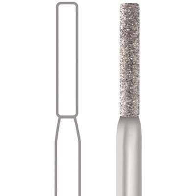 Midwest Multi-Use Diamond Bur FG #837KR-012F, Fine Grit, Long Cylinder Modified Flat End, 1.2 mm Diameter, 8.0 mm Length, Friction Grip, 5/Pkg thumbnail 8