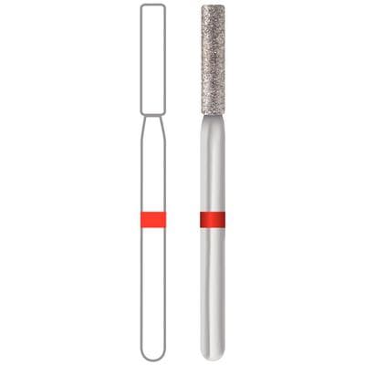 Midwest Multi-Use Diamond Bur FG #837KR-014F, Fine Grit, Long Cylinder Modified Flat End, 1.4 mm Diameter, 8.0 mm Length, Friction Grip, 5/Pkg thumbnail 6