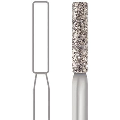 Midwest® Multi-Use Diamond Bur FG #837KR-014SC, Super Coarse, Cylinder Long Modified Flat End, 1.4 mm Diameter, 8.0 mm Length, Friction Grip, 5/Pkg thumbnail 6