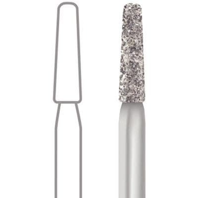 Midwest® #847KR/016 Coarse Multi-Use Diamond Taper Flat Modified FG Bur, 1.6 mm Diameter, 8.0 mm Length, 5/Pkg thumbnail 6