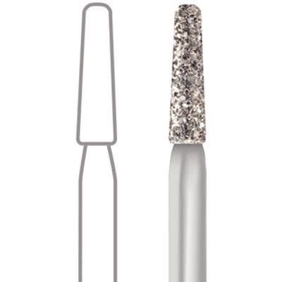 Midwest® Multi-Use Diamond Bur FG, Super Coarse, Taper Modified Flat End, #847KR-016, 1.6 mm Diameter, 8.0 mm Length, 5/Pkg, 471147 thumbnail 7