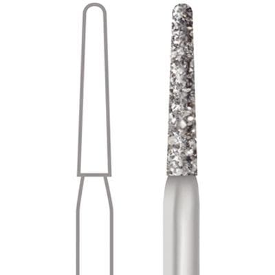 Midwest® Multi-Use Diamond Bur FG #856L-014, Coarse, Taper Long Round End, 1.4 mm Diameter, 9.0 mm Length, 5/Pkg, 471240 thumbnail 10