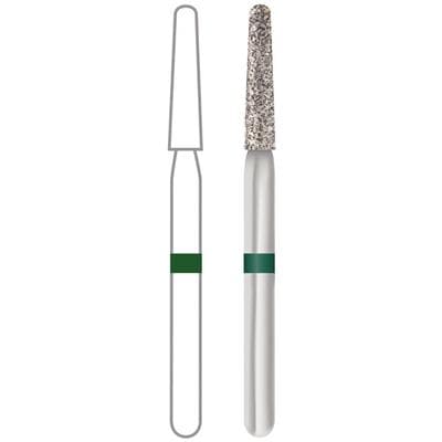 Midwest Diamond Bur FG 856L-016C Coarse, Round End Taper Long, Friction Grip, 1.6 mm Diameter, 9.0 mm Length, 5/Pk thumbnail 7