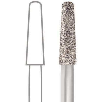 Midwest® Multi-Use Diamond Bur FG #856L-020C, Coarse Grit, Taper Long Round End, 2.0 mm Diameter, 9.0 mm Length, Friction Grip, 5/Pkg thumbnail 8