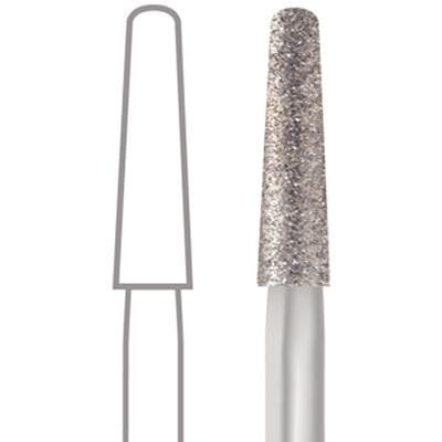 Midwest® #856L/018 Fine Multi-Use Diamond Taper Round Long FG Bur, Friction Grip, 1.8 mm Diameter, 9.0 mm Length, 5/Pkg thumbnail 8