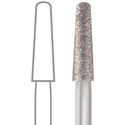 Midwest Multi-Use Diamond Bur FG #856L-020F, Fine Grit, Taper Long Round End, 2.0 mm Diameter, 9.0 mm Length, Friction Grip, 5/Pkg thumbnail 8