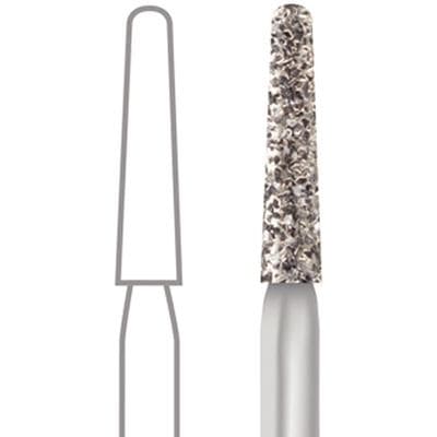 Midwest® Multi-Use Diamond Bur FG #856L-016SC, Super Coarse, Taper Long Round End, 1.6 mm Diameter, 9.0 mm Length, Friction Grip, 5/Pkg thumbnail 10