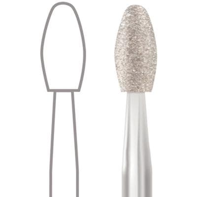 Midwest® #379/023 Ultra Fine Multi-Use Diamond Esthetic Trimming Egg FG, Friction Grip, 2.3 mm Diameter, 4.3 mm Length, 5/Pkg thumbnail 6