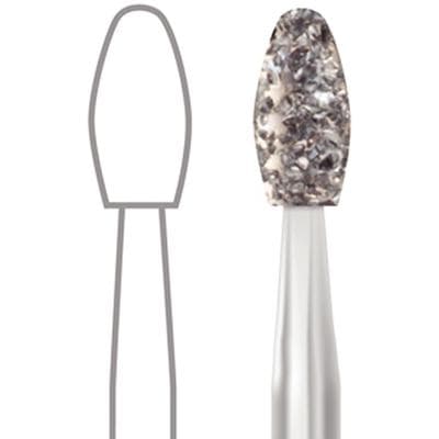 Midwest Multi-Use Diamond Bur FG #379/023 Ultra Coarse Esthetic Trimming Egg, Friction Grip, 2.3 mm Diameter, 4.25 mm Length, 5/Pkg, 2379-023UC thumbnail 8