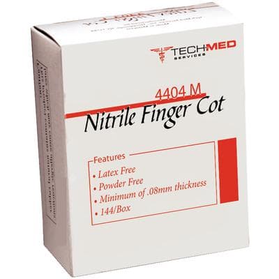 Dukal Nitrile Finger Cots, Medium, Latex-Free, Powder-Free, Pre-Rolled, 144/Box, 4404M thumbnail 10