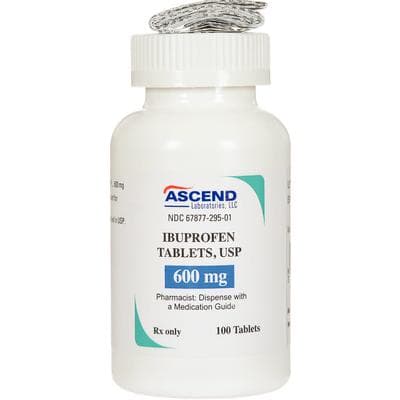 Ascend Laboratories Ibuprofen Tablets USP 600 mg, 100 Count Bottle, NDC 67877-0320-01 thumbnail 2