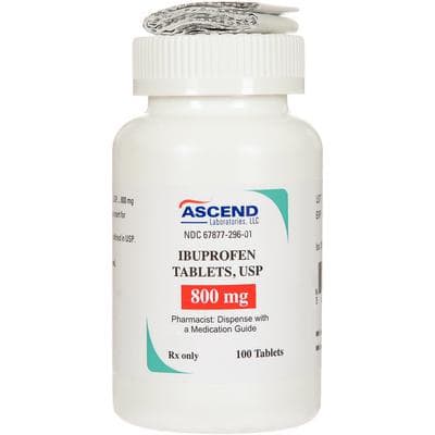 Ascend Laboratories Ibuprofen 800 mg Tablets, 100 Count Bottle, NDC 67877-0321-01 thumbnail 3