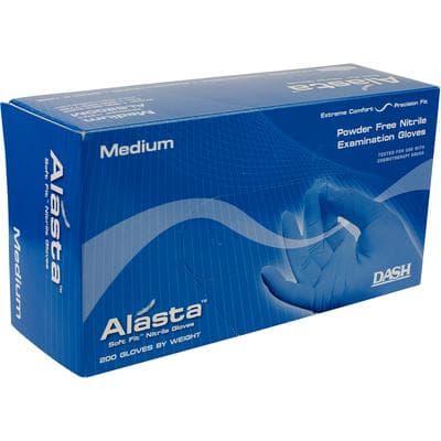 Alasta 200 Soft Fit Nitrile Examination Gloves, Powder-Free, Non-Sterile, Medium, Violet Blue, 200/Box, ALS200M thumbnail 12