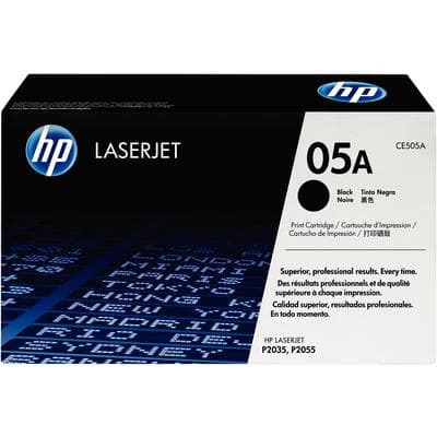 HP 05A (CE505A) Black Toner Cartridge, 2,300 Page Yield, for LaserJet P2035/P2055 - Hewlett-Packard Laserjet - P2035, P2055 - HP 05A Black Toner, 2,300 Page Yield - Image 1
