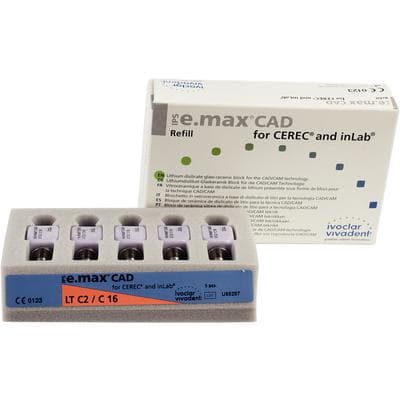 IPS e.max CAD LT (Low Translucency) Milling Block, Size C16, Shade C2, for CEREC/inLab, 5/Box thumbnail 9