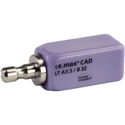IPS e.max CAD LT (Low Translucency) Lithium Disilicate Milling Blocks, Size B32, Shade A3.5, 3/Box thumbnail 15