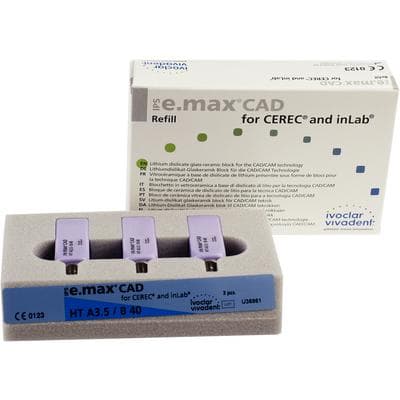 IPS e.max CAD CEREC/inLab HT Block, Shade A3.5, Size B40, 3/Box thumbnail 10