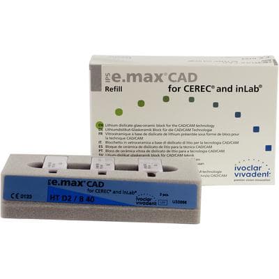 IPS e.max CAD CEREC/inLab HT Block, Shade D2, Size B40, 3/Pk thumbnail 9