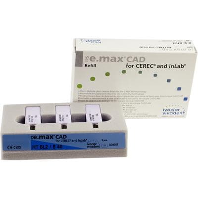 IPS e.max CAD HT Milling Blocks for CEREC/inLab, Shade BL2, Size B40, 3/Pkg thumbnail 10