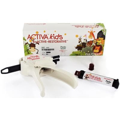 Activa Kids BioACTIVE-Restorative Starter Kit, Pedo Shade, 5 mL (8 g) Syringe, with Dispenser and 20 Mixing Tips, VKP thumbnail 27