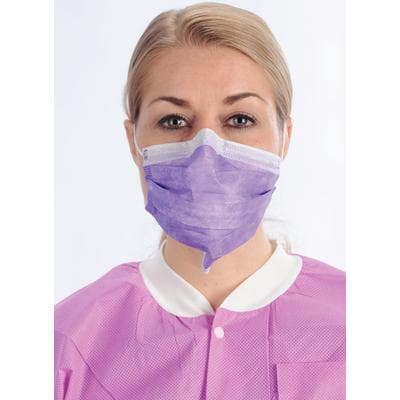 Valumax ArchAway Double-Seal Earloop Face Masks, ASTM Level 2, Purple, 50/Box, 5630ADE-PP thumbnail 7