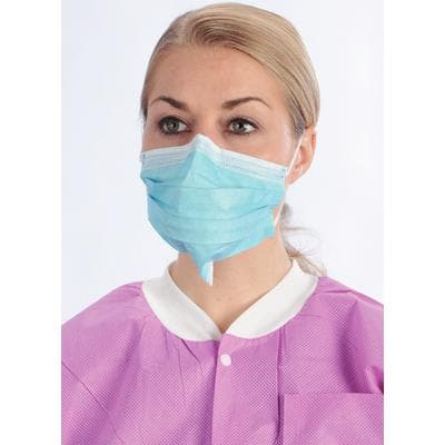 ValuMax ArchAway Double-Seal Earloop Face Masks, Aqua, ASTM Level 2, 50/Box, 5630ADE-AQ thumbnail 5