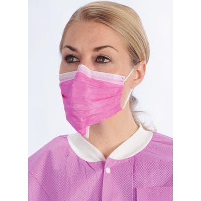 ValuMax ArchAway Double-Seal Ear-Loop Face Masks, ASTM Level 2, Raspberry, 50/Box, 5630ADE-RB thumbnail 5