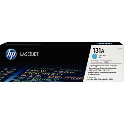 HP 131A Cyan Toner Cartridge (CF211A), 1,800 Page Yield, for LaserJet Pro 200 Color M276NW MFP - Hewlett-Packard Laserjet Pro - 200 Color M276NW MFP - HP 131A Cyan Toner, 1,800 Page Yield - Image 1