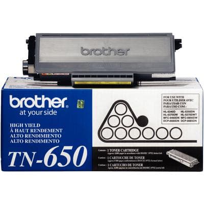 Brother TN650 Black High-Yield Toner Cartridge, 8,000 Page Yield, BRT TN650 thumbnail 2