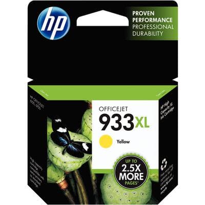 HP 933XL High Yield Yellow Ink Cartridge (CN056AN), 825 Page Yield, for Officejet 6100/6600/6700 - HP Inkjet Cartridges work with printer models: Officejet 6100, 6600, 6700 - HP 933 XL Yellow Ink, 825 Page Yield - Image 1