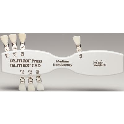 IPS e.max® Press/CAD Shade Guide - Medium Translucency (MT), 7 Shade Samples, Each thumbnail 6